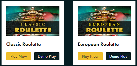 Types of European Roulette
